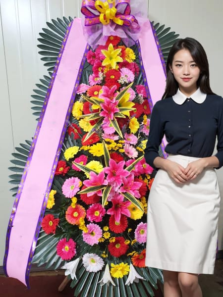 포레스트원 웨딩 3단화환 기본형