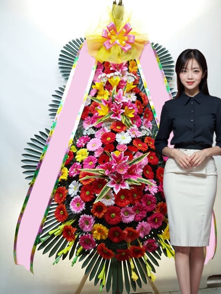 포레스트원 웨딩 3단화환 고급형